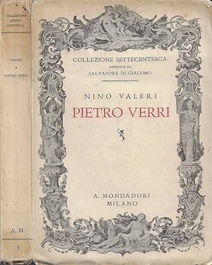 Bild des Verkufers fr Pietro Verri zum Verkauf von Biblioteca di Babele