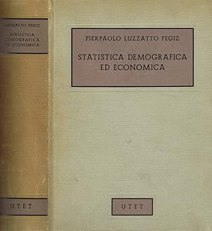 Bild des Verkufers fr Statistica demografica ed economica zum Verkauf von Biblioteca di Babele