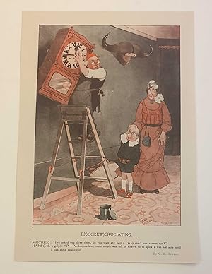 Bild des Verkufers fr Ex (Screw) Cruciating' Cartoon (Printers' Pie, 1904) zum Verkauf von Maynard & Bradley