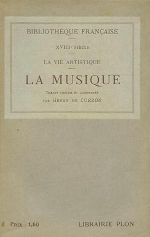 Imagen del vendedor de La musique - Henri De Curzon a la venta por Book Hmisphres