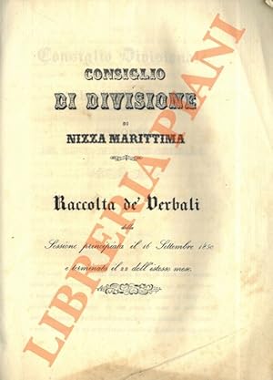 Raccolta de' verbali della sessione principiata il 16 settembre 1850 e terminata il 22 dell'istes...