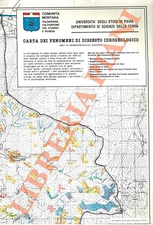 Image du vendeur pour Carta dei fenomeni di dissesto idrogeologico (Map of geomorphological hazards). mis en vente par Libreria Piani