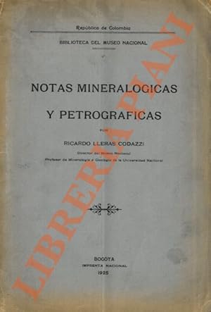 Notas mineralogicas y petrograficas.
