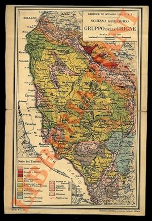 Schizzo geologico del Gruppo delle Grigne e della Valsassina. =