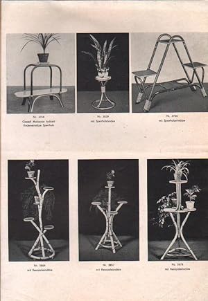 Bild des Verkufers fr Konrad Fischer. Katalog 'Schne Gartenmbel. Aus wetterfestem Material'. Januar 1956. zum Verkauf von Brbel Hoffmann