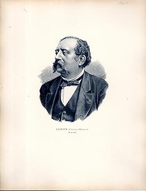 Seller image for ENGRAVING: "Lasegue (Charles-Ernest) ne en 1816".from the Centenaire de la Facult de mdecine de Paris (1794-1894). for sale by Dorley House Books, Inc.