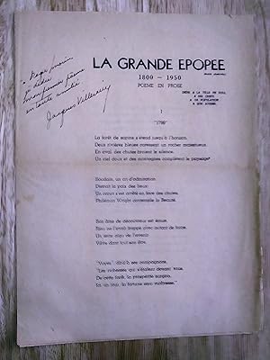 La grande épopée 1800-1950. Poème en prose (Histoire de Hull)