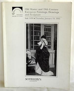 Seller image for Old Master and 19th Century European Paintings, Drawings and Sculpture Sale 1490 Thursday, January 19, 1995 - Sotheby's Arcade Auctions for sale by Argyl Houser, Bookseller