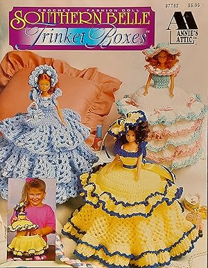 Annie's Attic Crochet Fashion Doll Southern Belle Trinket Boxes