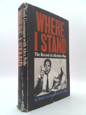 Bild des Verkufers fr Where I Stand: The Record of a Reckless Man zum Verkauf von ThriftBooksVintage