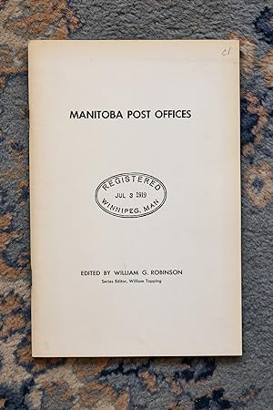A Checklist of Manitoba Post Offices
