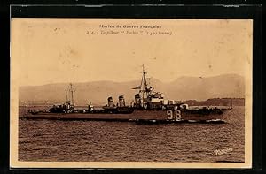 Carte postale Marine de Guerre Francaise, Torpilleur Forbin