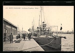 Carte postale Saint-Nazaire, Le Contre-Torpilleur Bélier