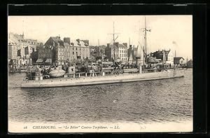 Carte postale Cherbourg, Le Bélier, Contre-Torpilleur