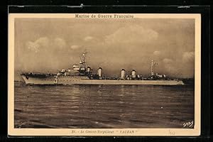 Carte postale Marine de Guerre Francaise, Le Contre-Torpilleur Vauban