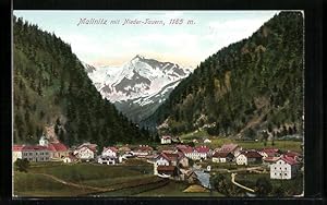 Bild des Verkufers fr Ansichtskarte Mallnitz, Gesamtansicht mit Nieder-Tauern zum Verkauf von Bartko-Reher