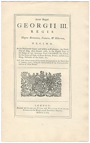 TOWNSHEND REVENUE ACT AMENDMENT (1770). An Act to repeal so much of an Act made in the Seventh Ye...