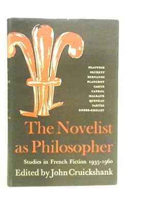 Immagine del venditore per Novelist as Philosopher venduto da World of Rare Books