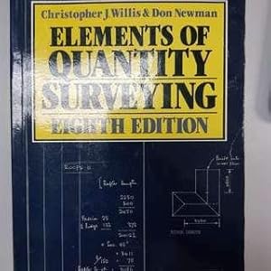 Image du vendeur pour Elements of Quantity Surveying mis en vente par WeBuyBooks