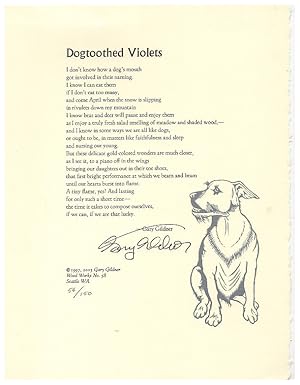 Dogtoothed Violets [Broadside]