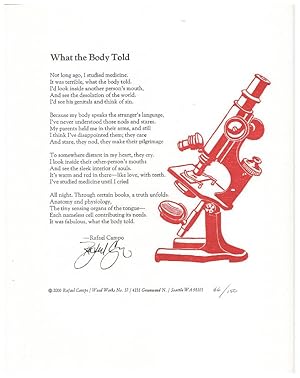 What The Body Told [Broadside]