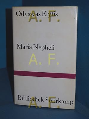 Bild des Verkufers fr Maria Nepheli : ein szenisches Gedicht (Bibliothek Suhrkamp Band 721) zum Verkauf von Antiquarische Fundgrube e.U.