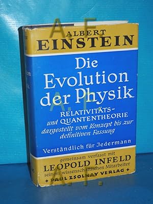 Bild des Verkäufers für Die Evolution der Physik (Berechtigte Übersetzung von Werner Preusser) zum Verkauf von Antiquarische Fundgrube e.U.
