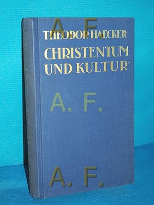 Imagen del vendedor de Christentum und Kultur. a la venta por Antiquarische Fundgrube e.U.