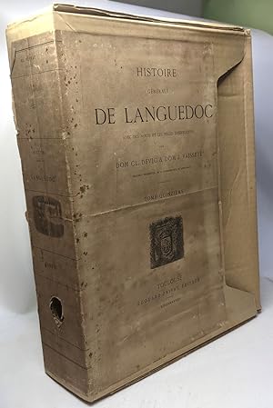 Imagen del vendedor de Histoire gnrale du Languedoc avec des notes et les pices justificatives - TOME QUINZIEME a la venta por crealivres