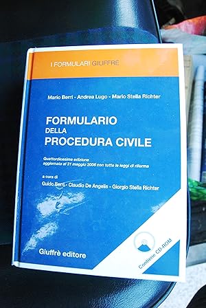 Imagen del vendedor de formulario della procedura civile con cd rom NUOVO a la venta por STUDIO PRESTIFILIPPO NUNZINA MARIA PIA