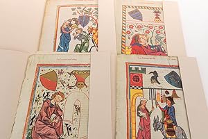 Imagen del vendedor de Codex Manesse vier Miniaturen a la venta por Studio Bibliografico Tre Torri