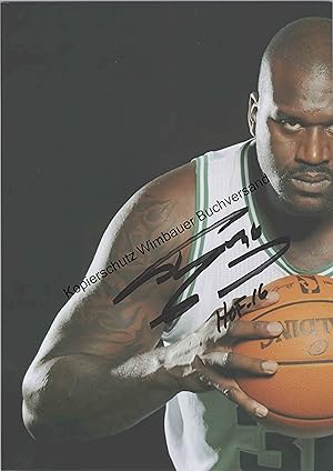 Bild des Verkufers fr Original Autogramm Shaquille Rashaun O?Neal Basketball /// Autograph signiert signed signee zum Verkauf von Antiquariat im Kaiserviertel | Wimbauer Buchversand