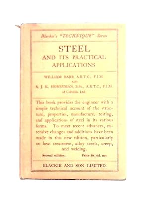 Bild des Verkufers fr Steel and Its Practical Applications zum Verkauf von World of Rare Books