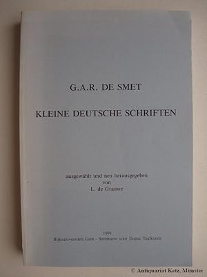 Imagen del vendedor de Kleine deutsche Schriften. Ausgewhlt und neu herausgegeben von L. de Grauwe. a la venta por Antiquariat Hans-Jrgen Ketz