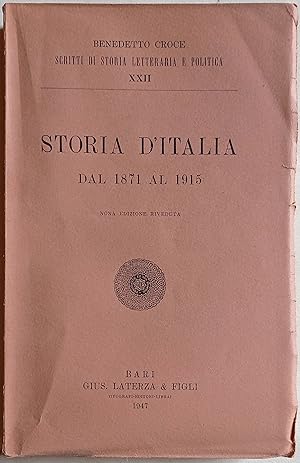 Storia d'Italia dal 1871 al 1915.