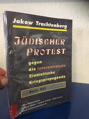 Imagen del vendedor de Jdischer Protest gegen die internationale zionistische Propaganda a la venta por Bchersammelservice Steinecke