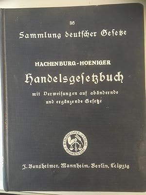 Imagen del vendedor de Handelsgesetzbuch nebst Einfhrungsgesetz a la venta por Bchersammelservice Steinecke