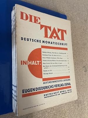 Die Tat. Deutsche Monatsschrift. 28. Jahrgang - Konvolut