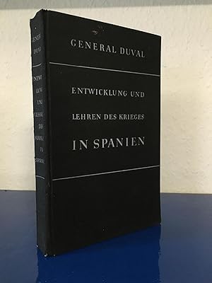 Bild des Verkufers fr Entwicklung und Lehren des Krieges in Spanien zum Verkauf von Bchersammelservice Steinecke