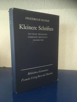 Imagen del vendedor de Kleinere Schriften: Deutsche Philologie - Nordische Philologie - Volkskunde. a la venta por Bchersammelservice Steinecke