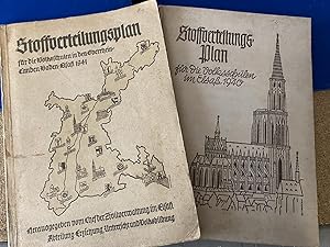Stoffverteilungsplan für die Volksschulen in den Oberrhein-Landen Baden Elsaß 1940 und 1941