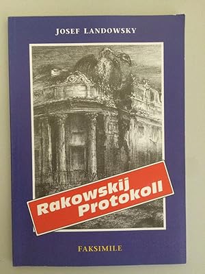 Image du vendeur pour Rakowskij Protokoll mis en vente par Bchersammelservice Steinecke