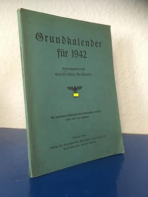 Bild des Verkufers fr Grundkalender fr 1942 zum Verkauf von Bchersammelservice Steinecke