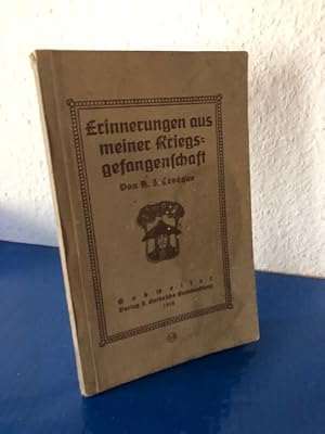 Bild des Verkufers fr Erinnerungen aus meiner Kriegsgefangenschaft zum Verkauf von Bchersammelservice Steinecke