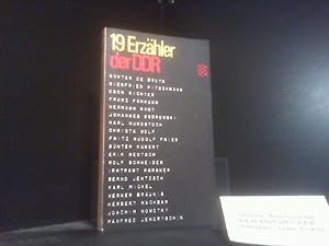 Bild des Verkufers fr 19 [Neunzehn] Erzhler der DDR. hrsg. von Hans-Jrgen Schmitt / Fischer-Taschenbcher ; 1210 zum Verkauf von Der Buchecker