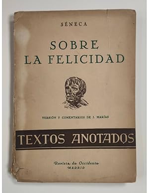 Imagen del vendedor de SOBRE LA FELICIDAD (DE VITA BEATA) a la venta por Librera Llera Pacios