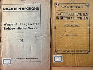 Two booklets bolshevism 1919 I Naar de afgrond, Wapent u tegen het Bosjewistische gevaar Amsterda...