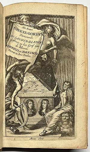 [Poetry, 1677-1678, De Witt] Het Swart Toneel-Gordyn, opgeschoven voor de Heeren Gebroederen Corn...