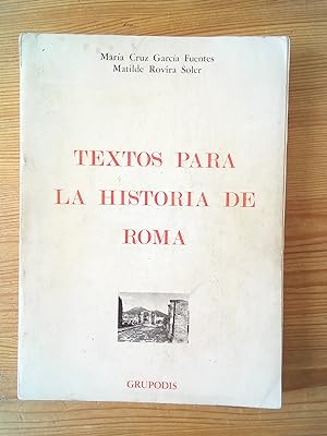 Imagen del vendedor de Textos para la historia de Roma a la venta por Vrtigo Libros