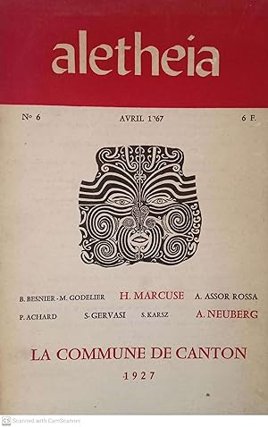 Imagen del vendedor de La commune de Canton, 1927 (Aletheia, n. 6, avril 1967) a la venta por Llibres Capra